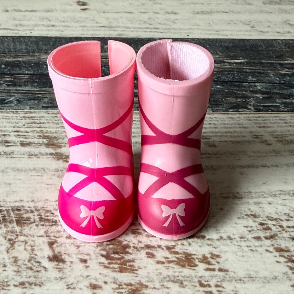 American Girl WELLIEWISHERS Doll EMERSON Meet Outfit - Shoes BOOTS Only READ
